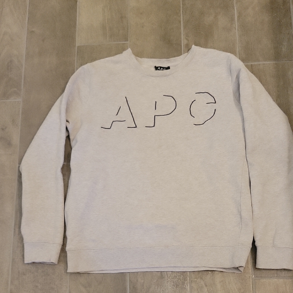 A.P.C. Gray Crewneck Sweater